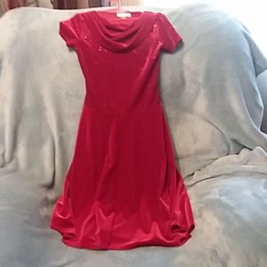 Girls Red Velvet Dress  NWOT